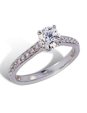 Lazare Diamonds 18k Engagement Ring